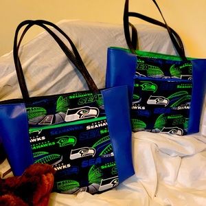 Large Seahawks Tote Bags